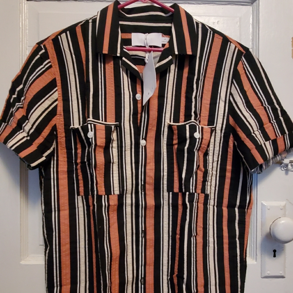 Oversized M Bold Stripe Shirt